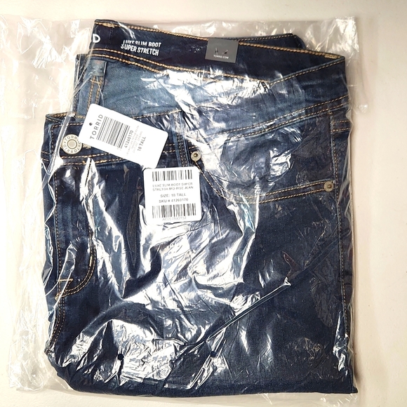 ❤️NWT VINTAGE TORRID JEANS LUXE SLIM BOOT CUT STRETCH MID RISE DENIM - PLUS SIZE - Picture 5 of 16